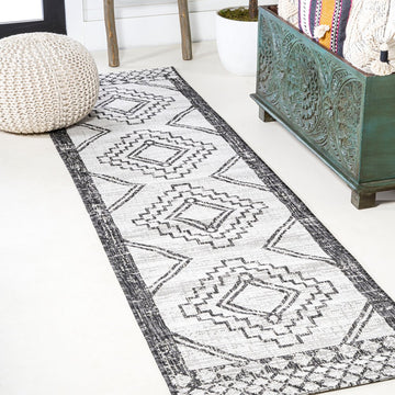 Marokko Diamond Tribal Medallion Indoor/outdoor Area Rug